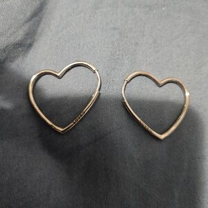 Pandora Heart Hoop Earrings